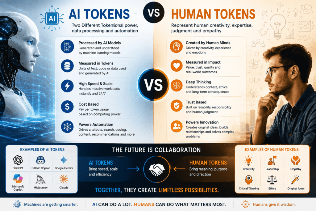 ai tokens vs human tokens